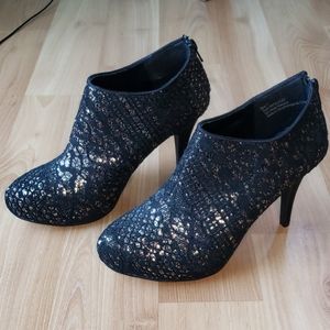 Maurices Sequin and Lace Booties